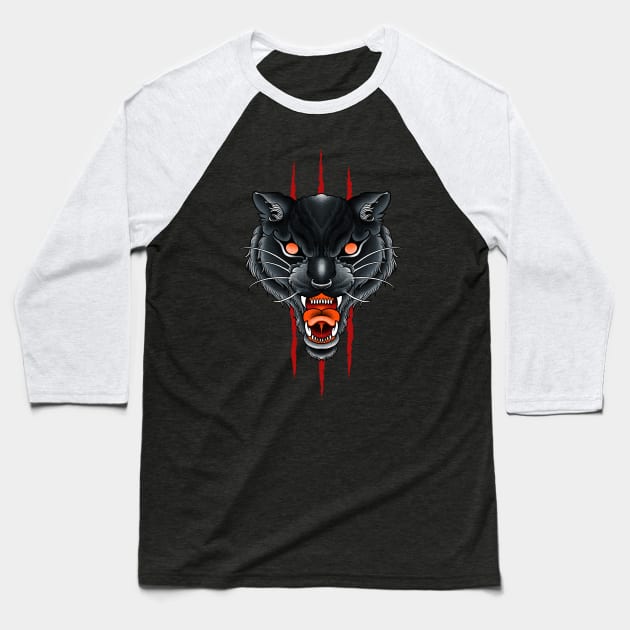 panther tattoo Baseball T-Shirt by akawork280